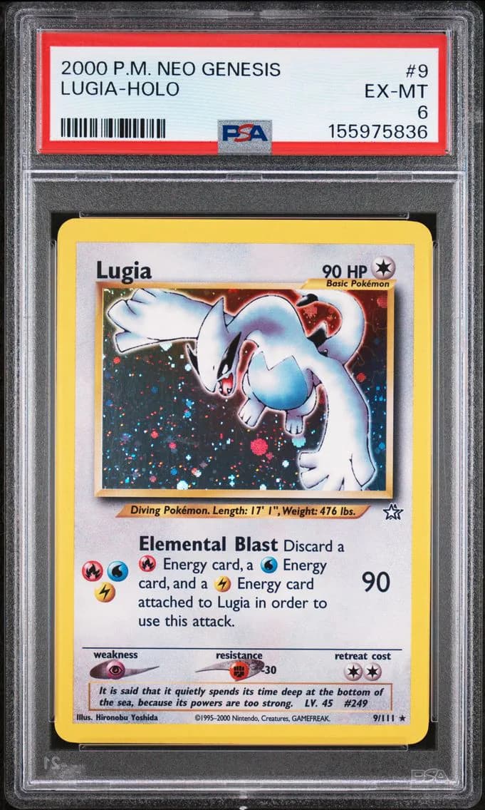 Lugia-Holo, Neo Genesis, PSA 6