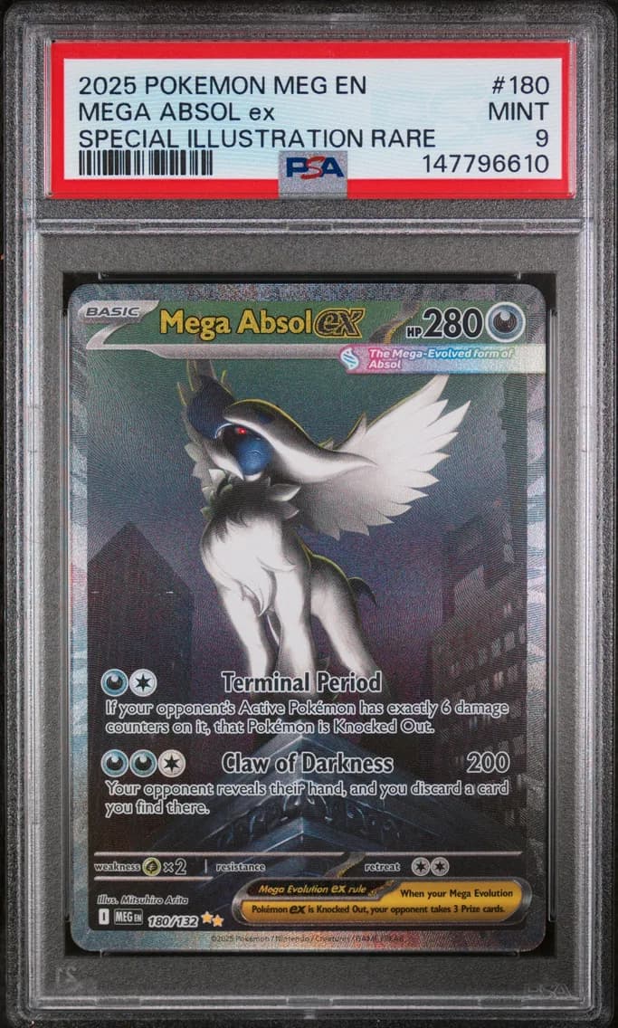 Mega Absol EX, Mega Evolution, PSA 9