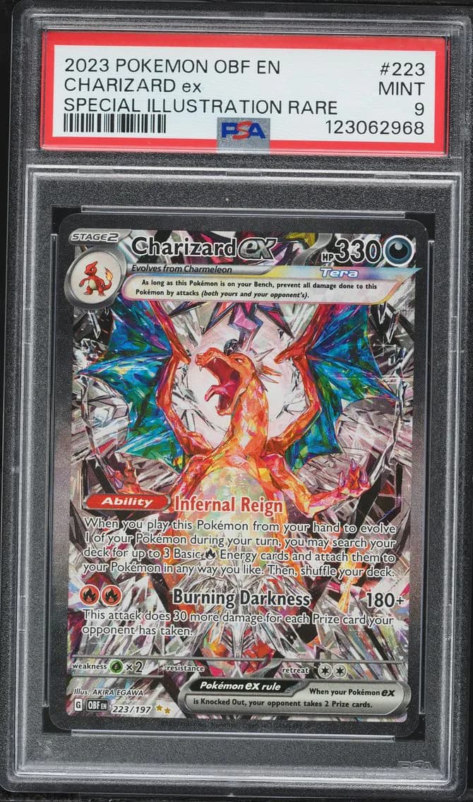 Charizard EX, Obsidian Flames, PSA 9