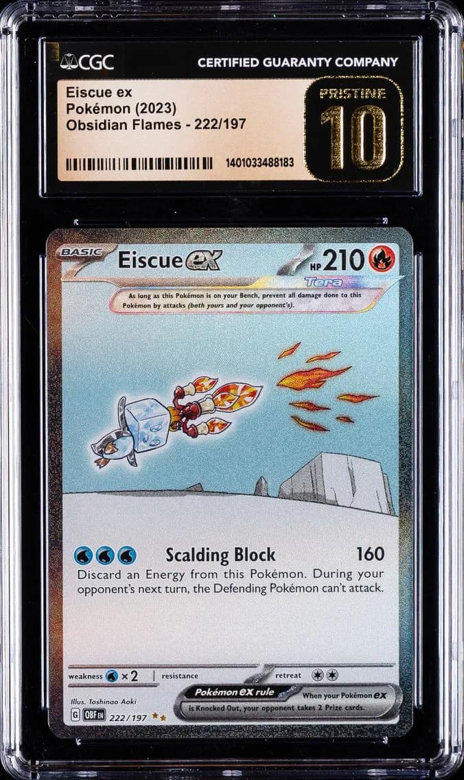 Eiscue EX, Obsidian Flames, CGC 10