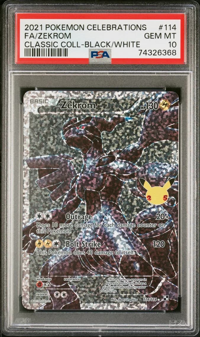 Zekrom, Celebrations Classic Collection, PSA 10