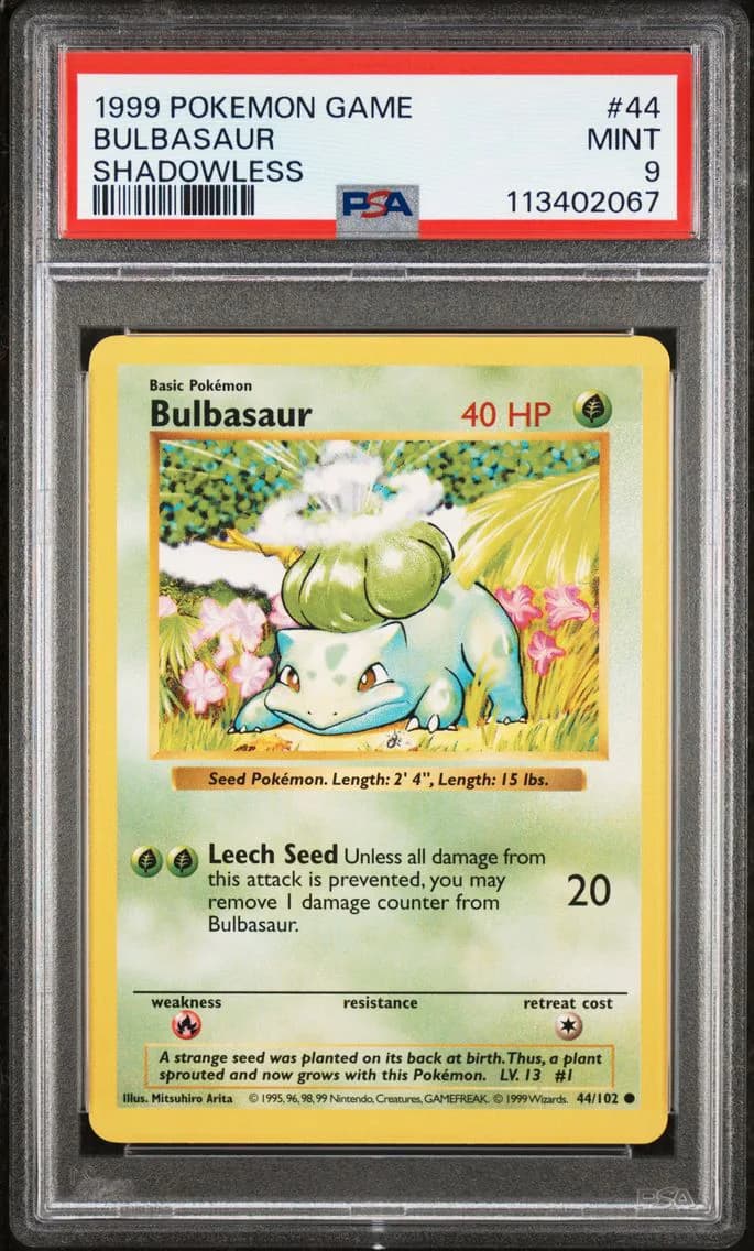 Bulbasaur, Game, PSA 9
