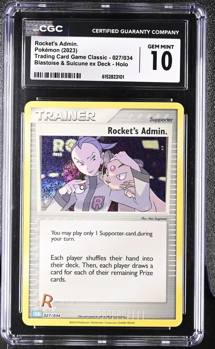 Rocket's Admin., Trading Card Game Classic - CLV, CLC, CLB, CGC 10