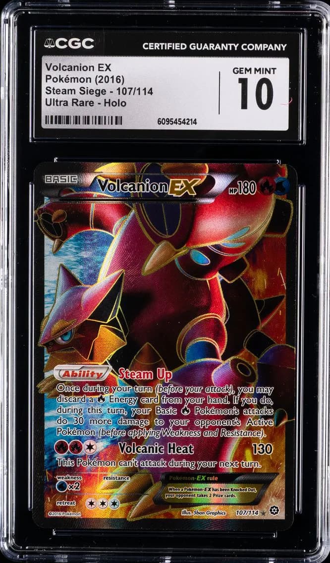 Volcanion EX, Steam Siege, CGC 10