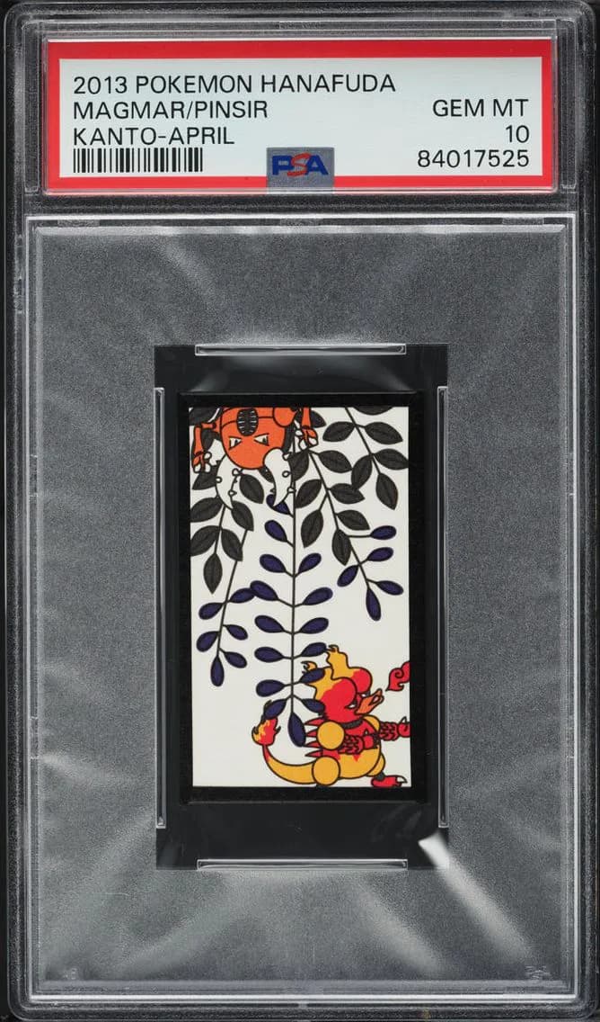 Hanafuda Kanto April Magmar Pinsir, Hanafuda Kanto, PSA 10
