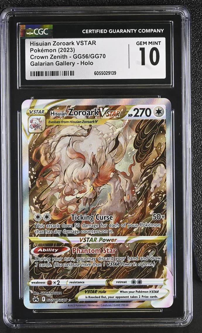 Hisuian Zoroark VSTAR, Crown Zenith, CGC 10