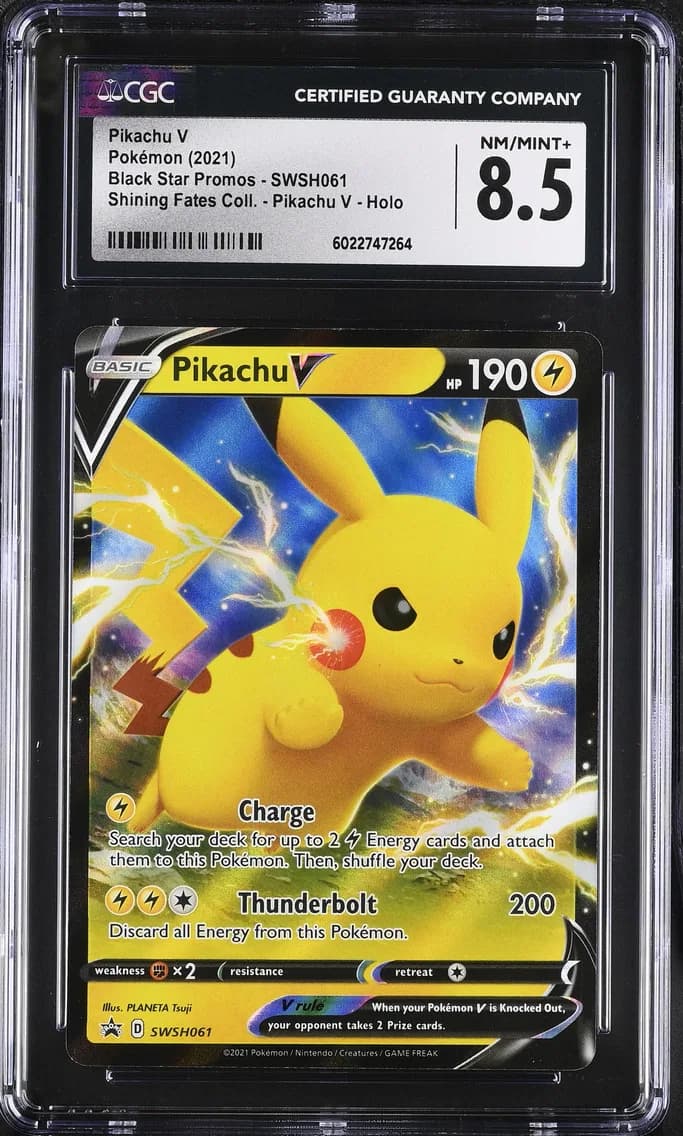 Pikachu V, Black Star Promos - Sword & Shield, CGC 8.5