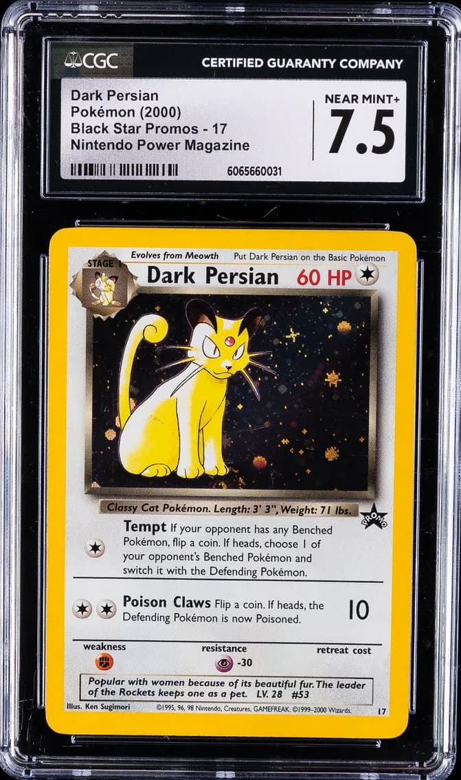Dark Persian-Holo, Black Star Promos - WotC, CGC 7.5