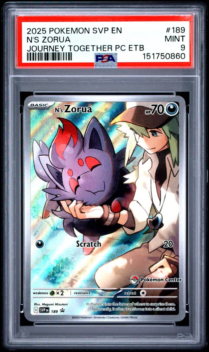 N's Zorua, SV Black Star Promo, PSA 9