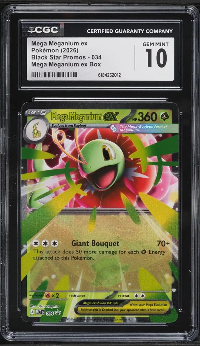 Mega Meganium EX, Black Star Promos - Mega Evolution MEP EN, CGC 10