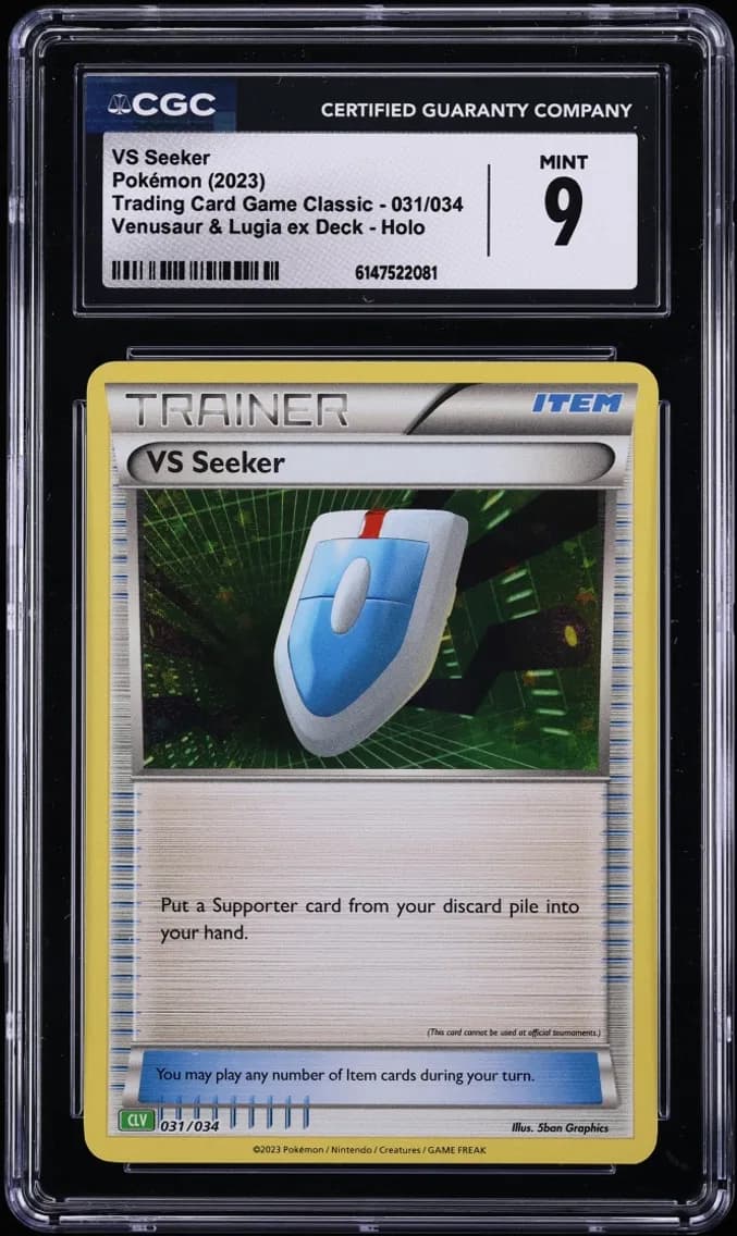 VS Seeker, Trading Card Game Classic - CLV, CLC, CLB, CGC 9