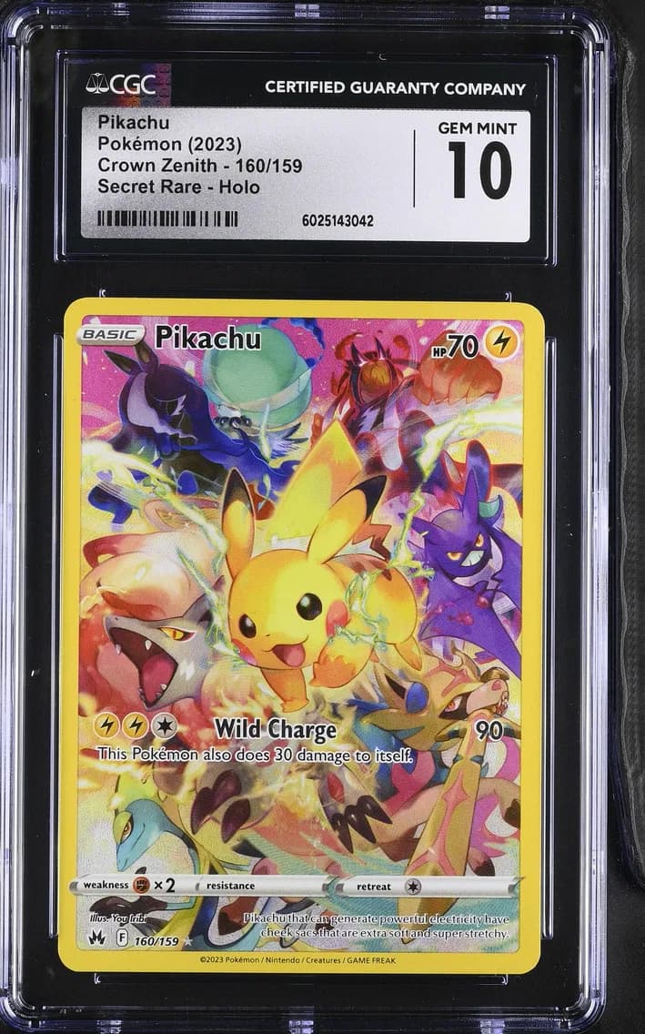 Pikachu, Crown Zenith, CGC 10