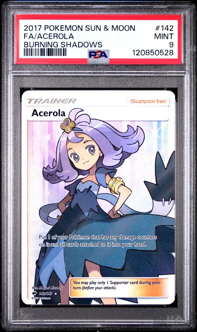 Acerola, Sun & Moon Burning Shadows, PSA 9