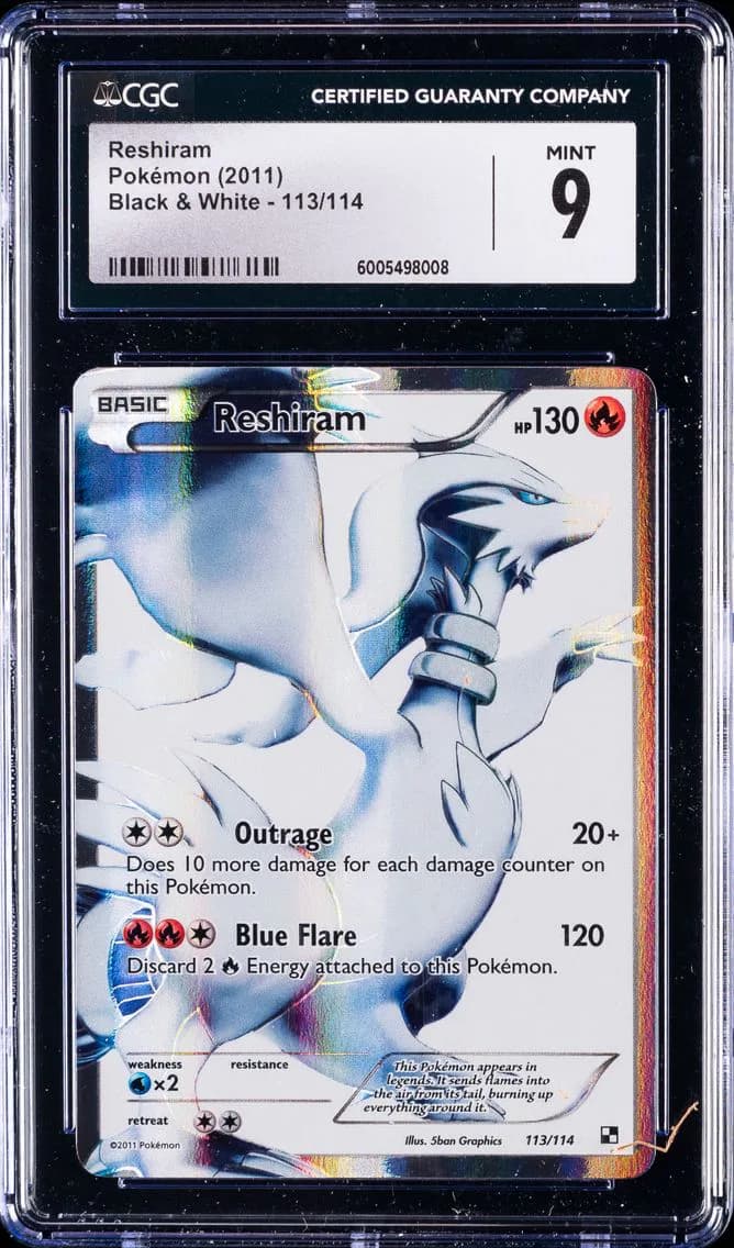 Reshiram, Black & White, CGC 9