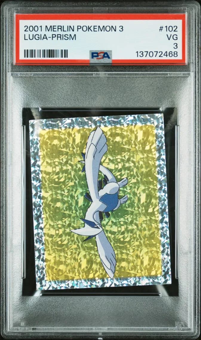 Lugia-Prism, Merlin Pokemon 3, PSA 3