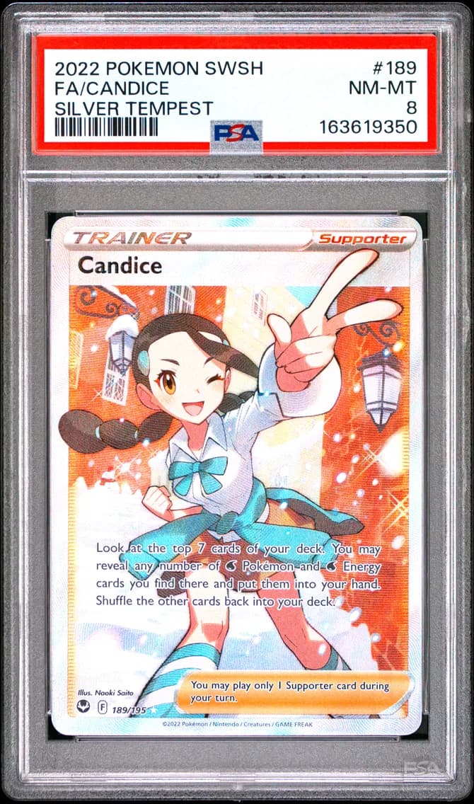 Candice, Sword & Shield Silver Tempest, PSA 8