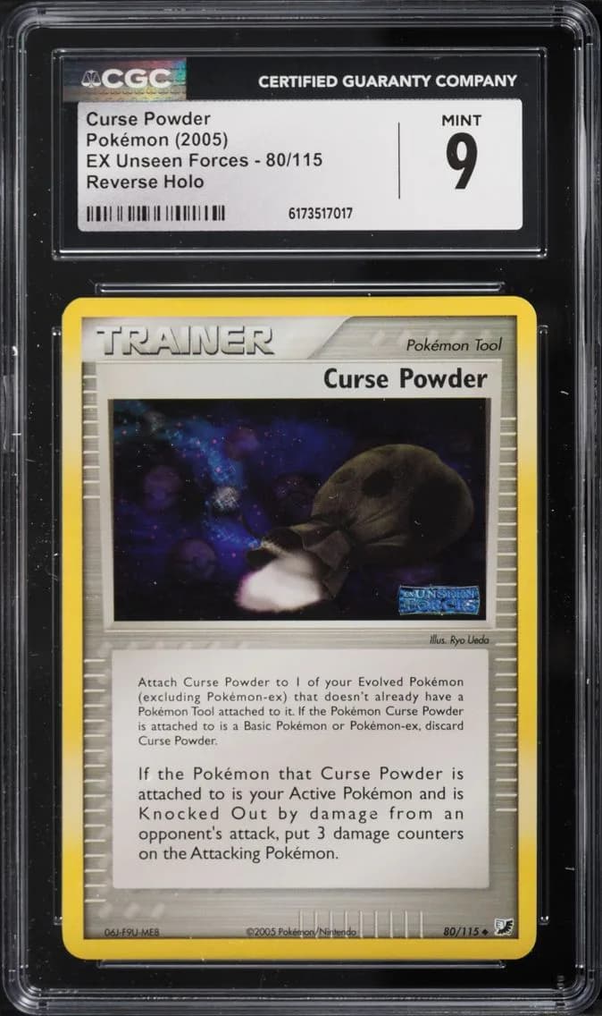 Curse Powder, EX Unseen Forces, CGC 9