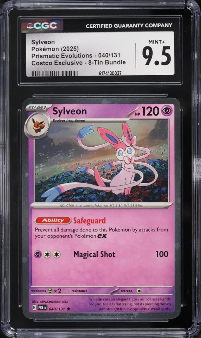 Exclusive Sylveon, Prismatic Evolutions, CGC 9.5