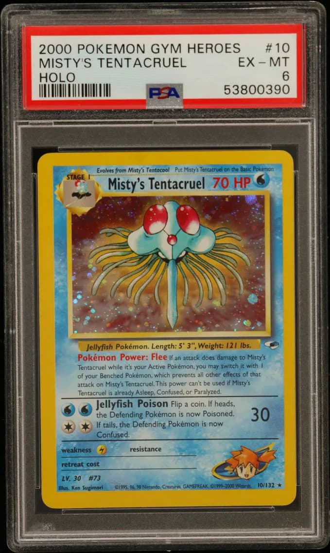 Misty's Tentacruel, Gym Heroes, PSA 6