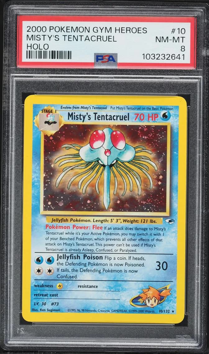 Misty's Tentacruel, Gym Heroes, PSA 8