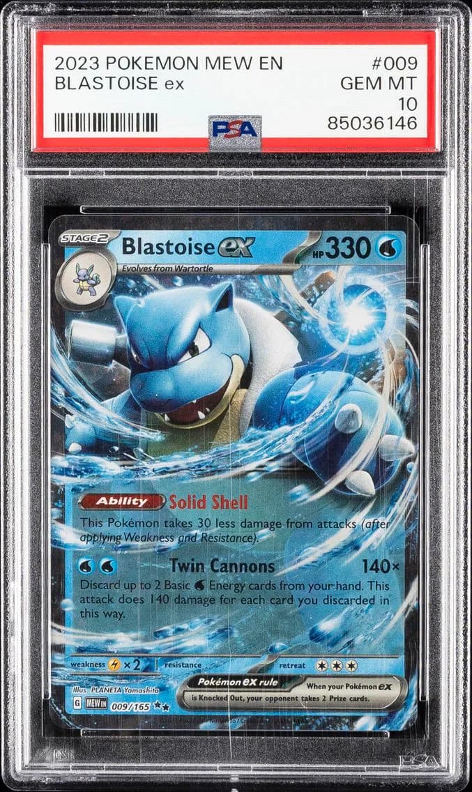 Blastoise EX, 151, PSA 10