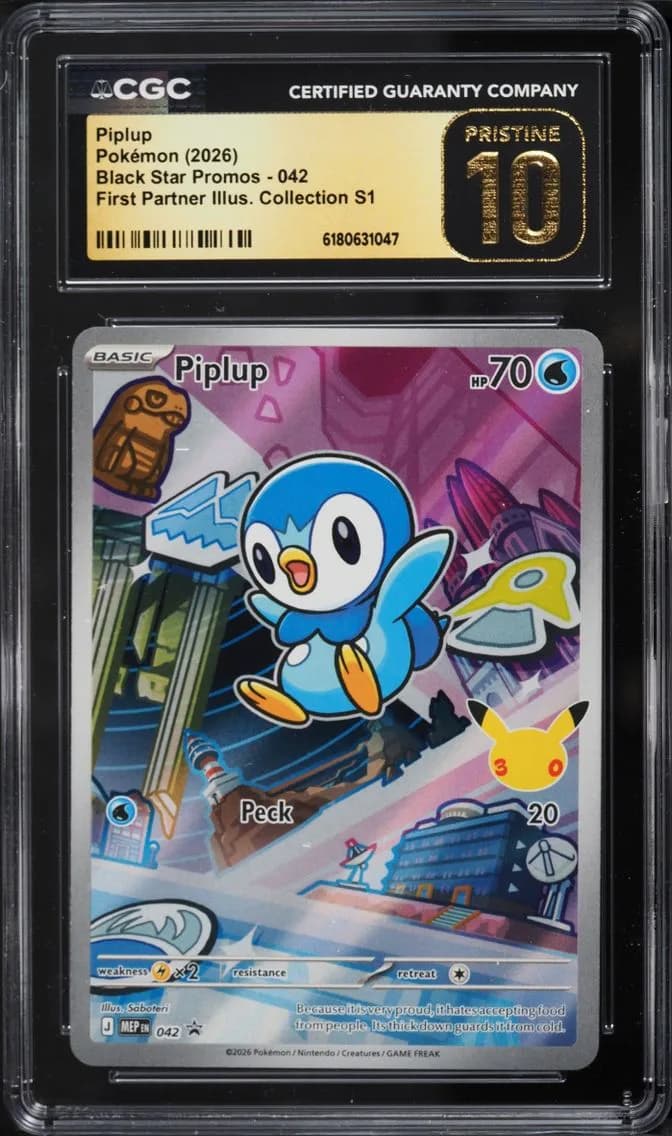 Piplup, Black Star Promos - Mega Evolution MEP EN, CGC 10