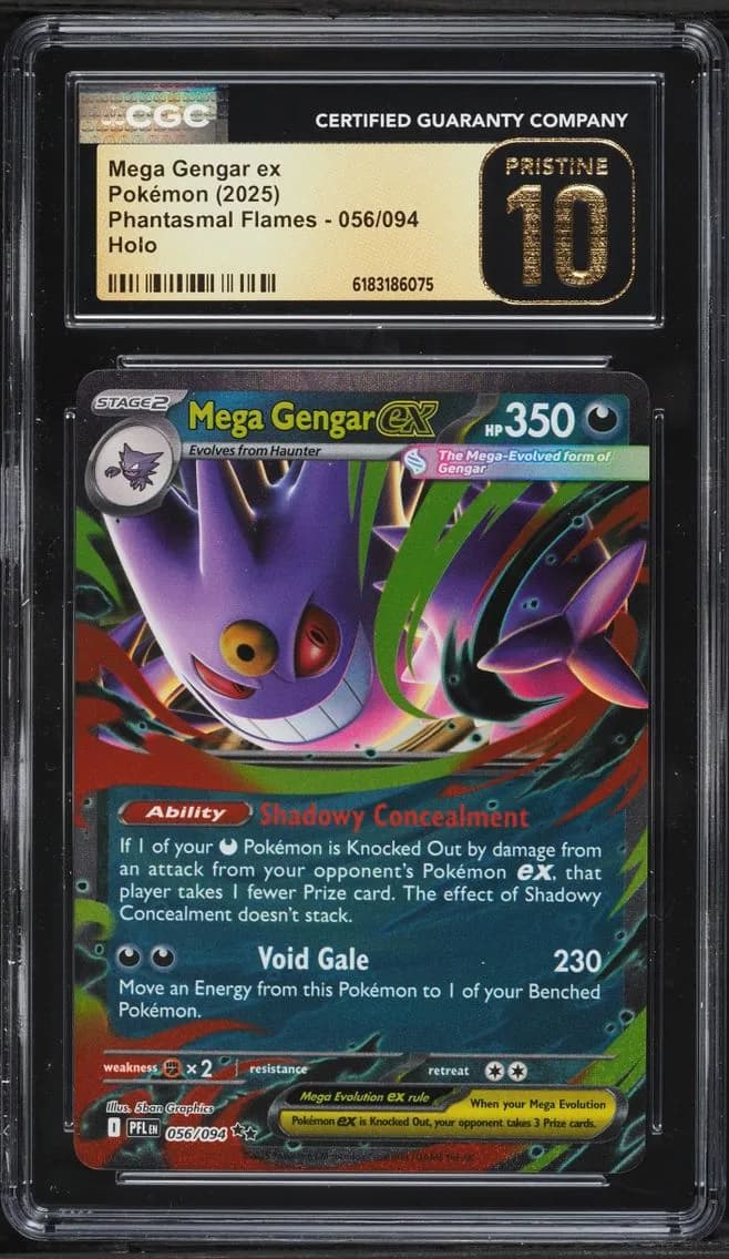 Mega Gengar EX, Phantasmal Flames, CGC 10