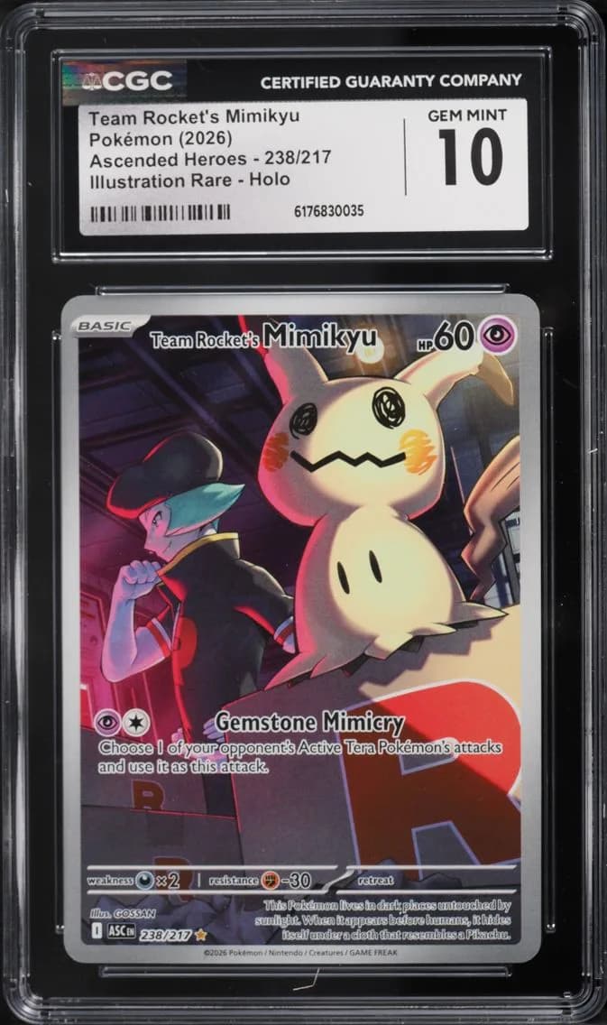 Rocket's Mimikyu, Ascended Heroes, CGC 10