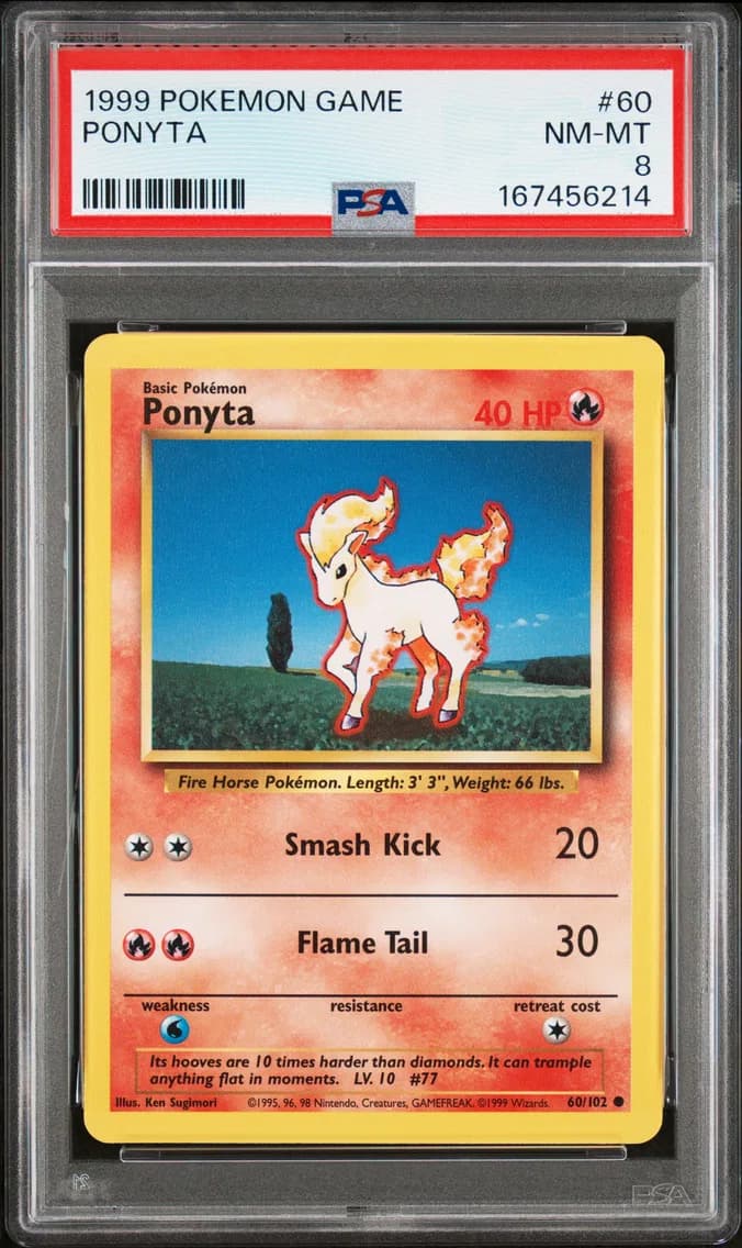 Ponyta, Game, PSA 8