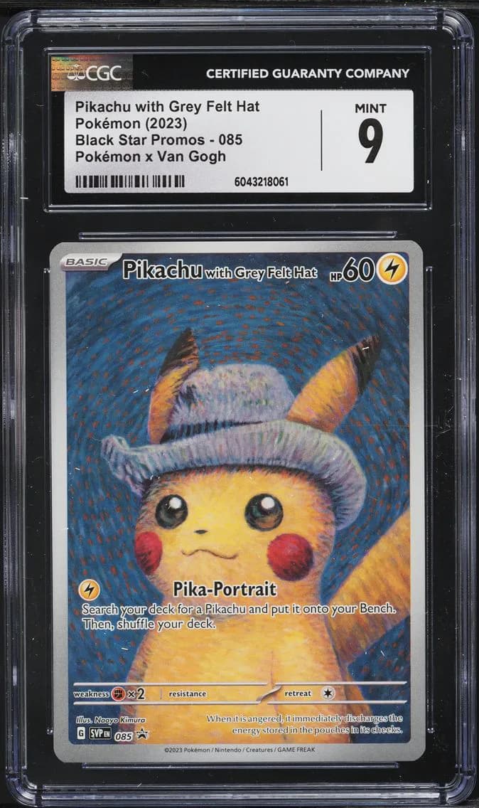 Pikachu With Grey Felt Hat, Black Star Promos - Scarlet & Violet SVPEN, CGC 9