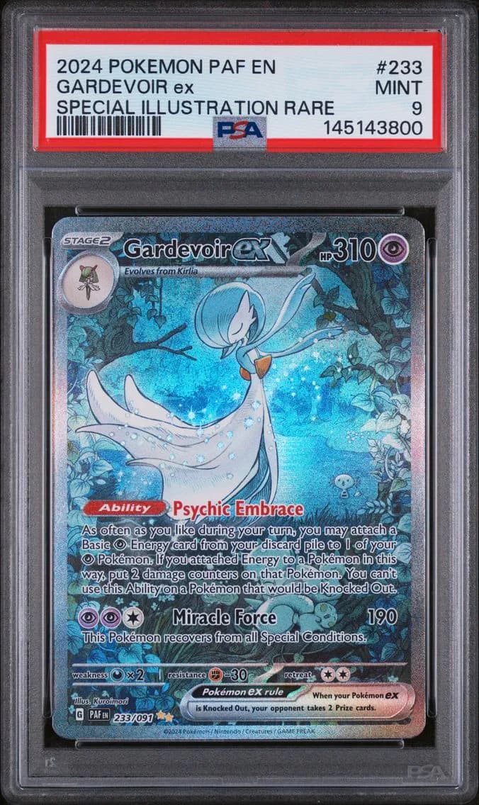 Gardevoir EX, Paldean Fates, PSA 9