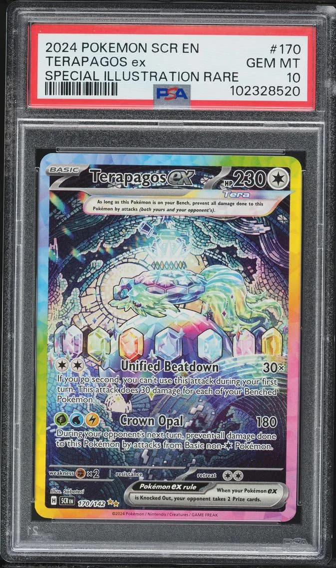 Terapagos EX, Stellar Crown, PSA 10