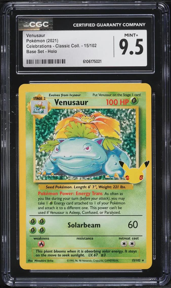 Venusaur-Holo, Celebrations - Classic Collection, CGC 9.5