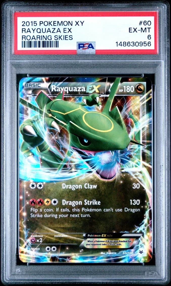Rayquaza EX, XY Roaring Skies, PSA 6