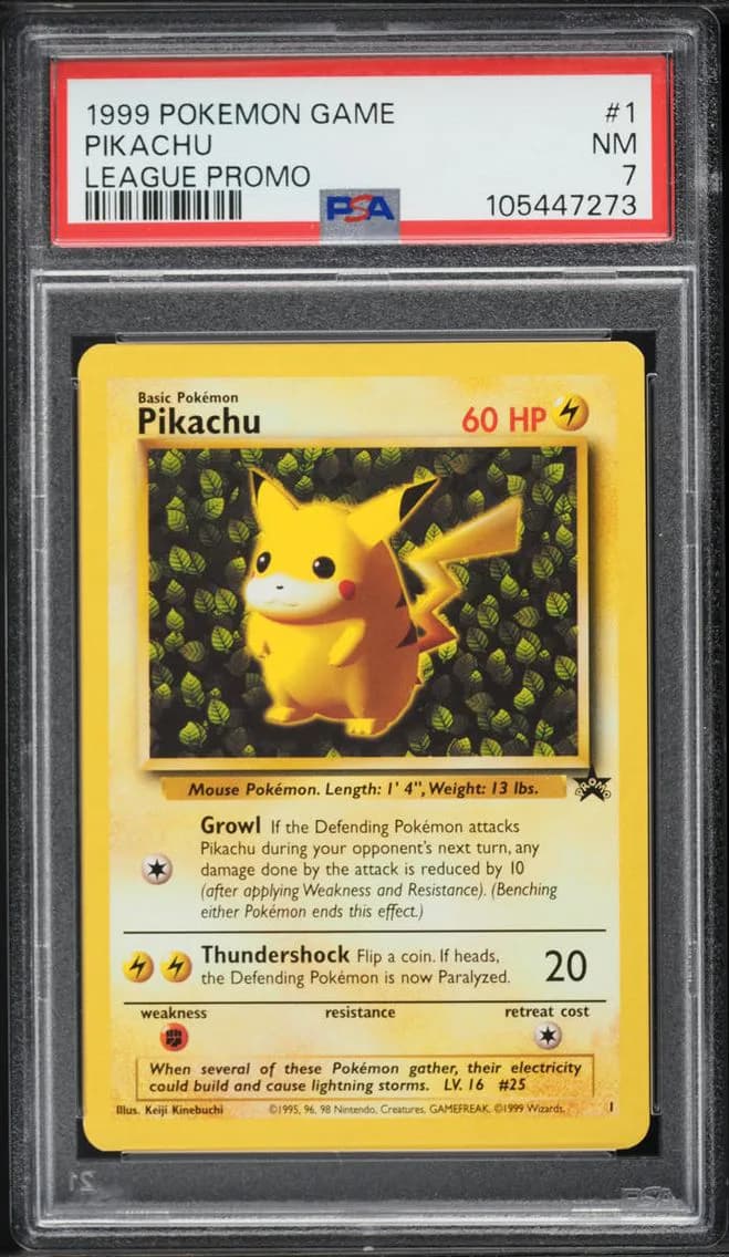 Promo Pikachu, League Promo, PSA 7