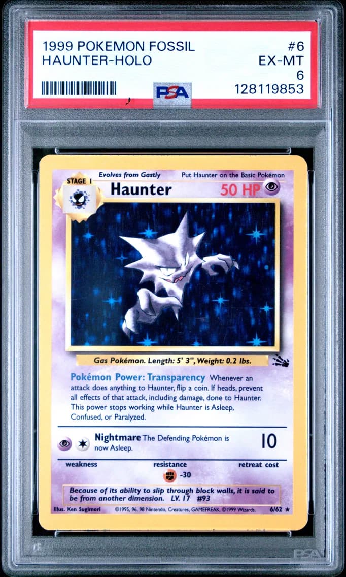 Haunter-Holo, Fossil, PSA 6