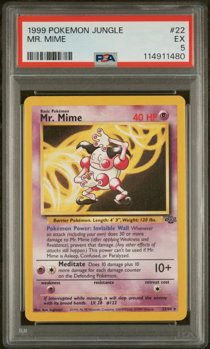 Mr. Mime, Jungle, PSA 5