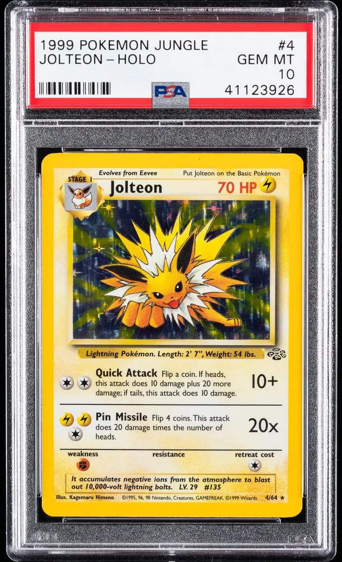 Jolteon-Holo, Jungle, PSA 10