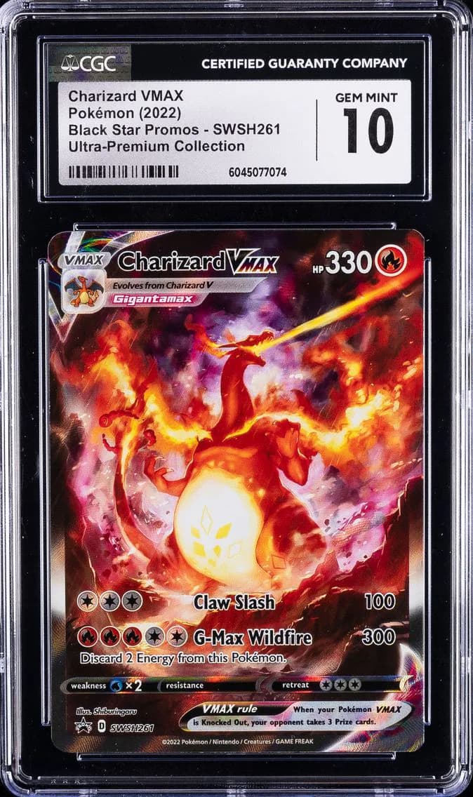 Charizard VMAX, Black Star Promos - Sword & Shield, CGC 10