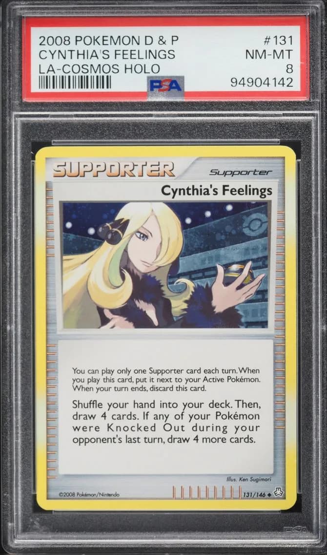 Cynthia's Feelings, Diamond & Pearl Legends Awakened, PSA 8
