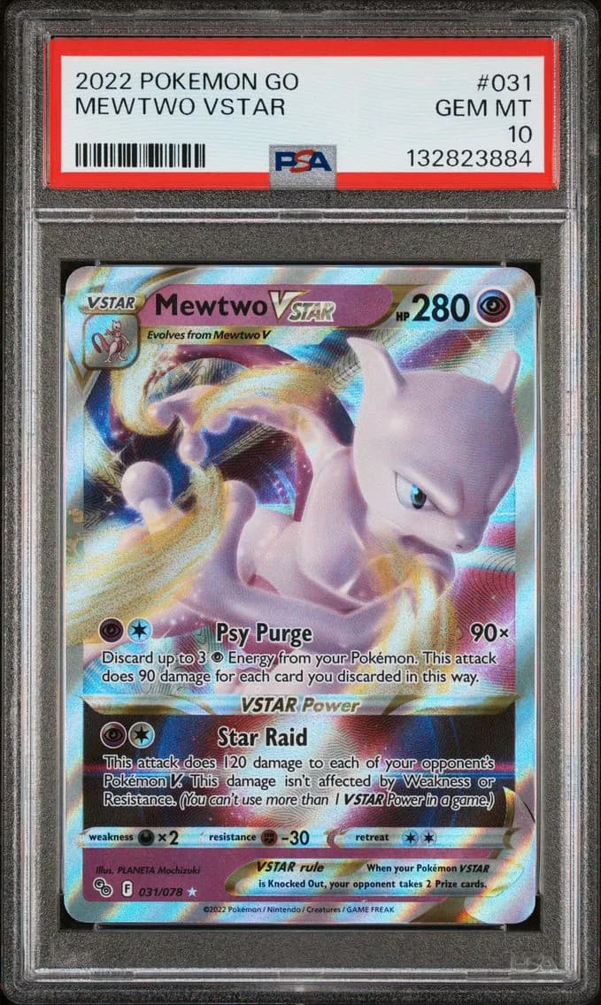 Mewtwo VSTAR, Go, PSA 10