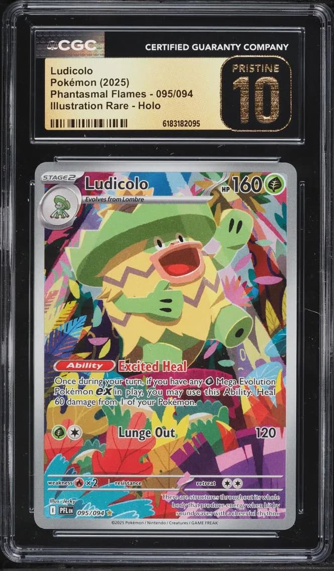 Ludicolo, Phantasmal Flames, CGC 10