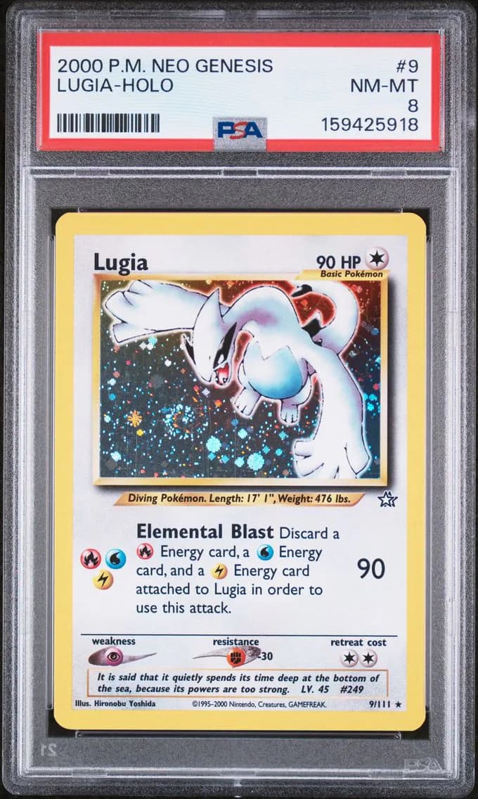 Lugia-Holo, Neo Genesis, PSA 8