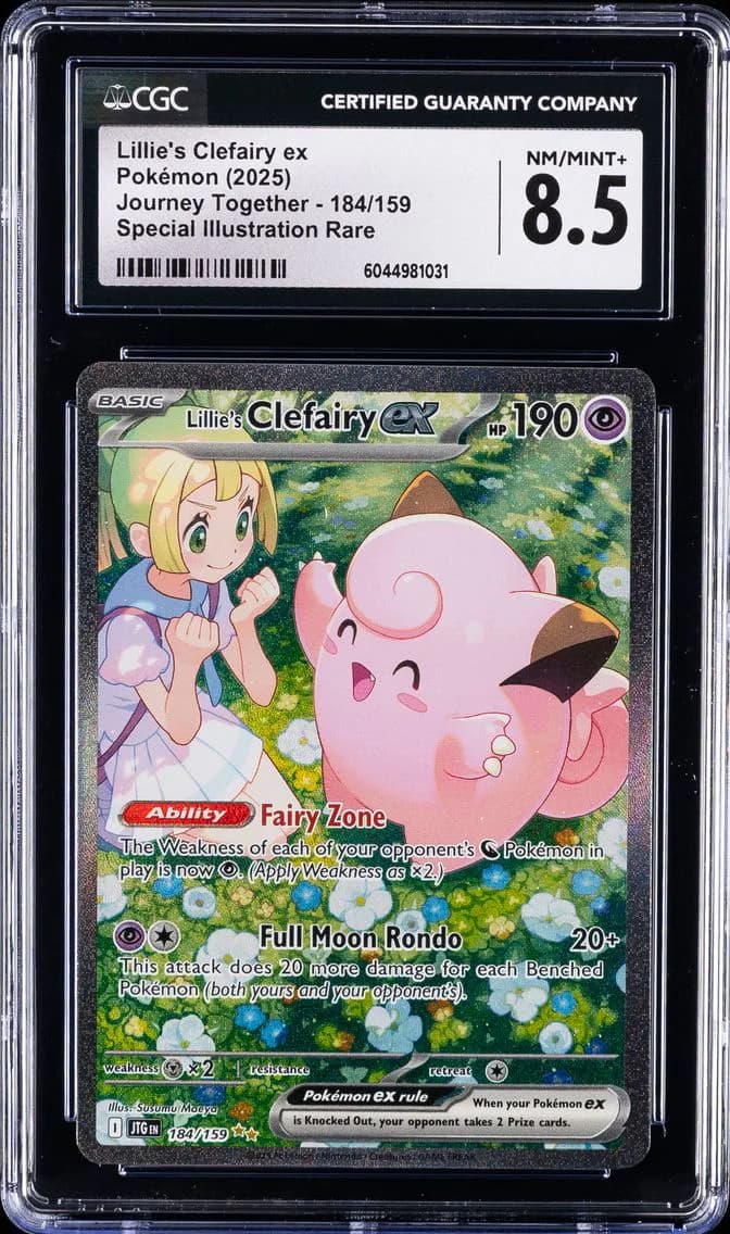Lillie's Clefairy ex, Journey Together, CGC 8.5