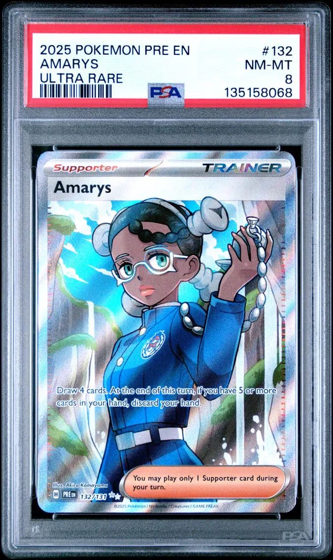 Amarys, Prismatic Evolutions, PSA 8