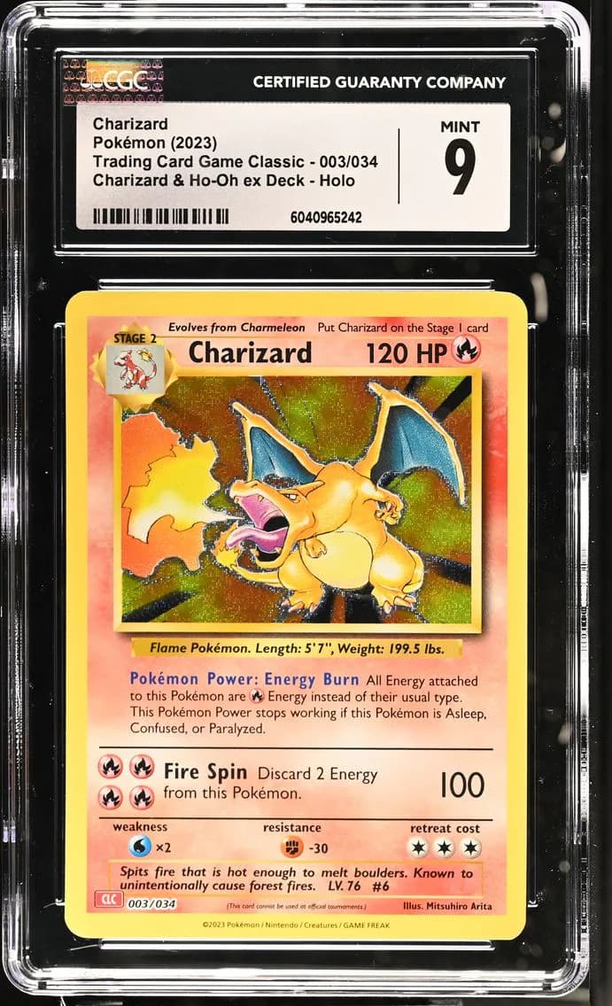 Charizard, Trading Card Game Classic - CLV, CLC, CLB, CGC 9