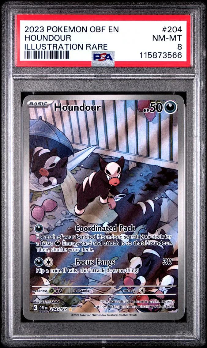 Houndour, Obsidian Flames, PSA 8