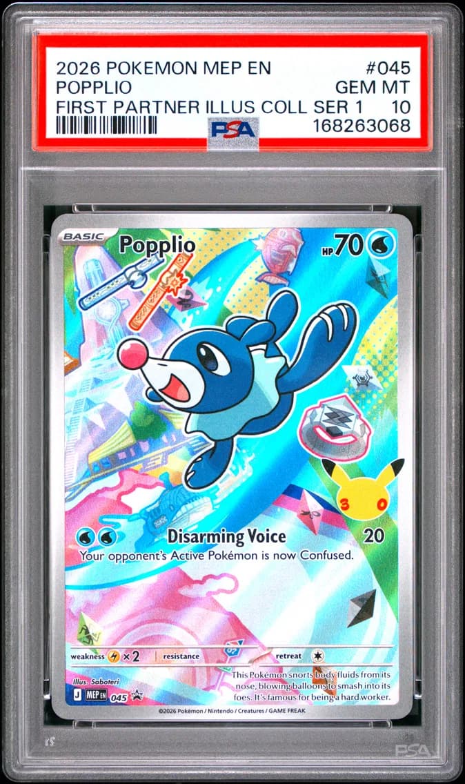 Popplio, Me Black Star Promo, PSA 10