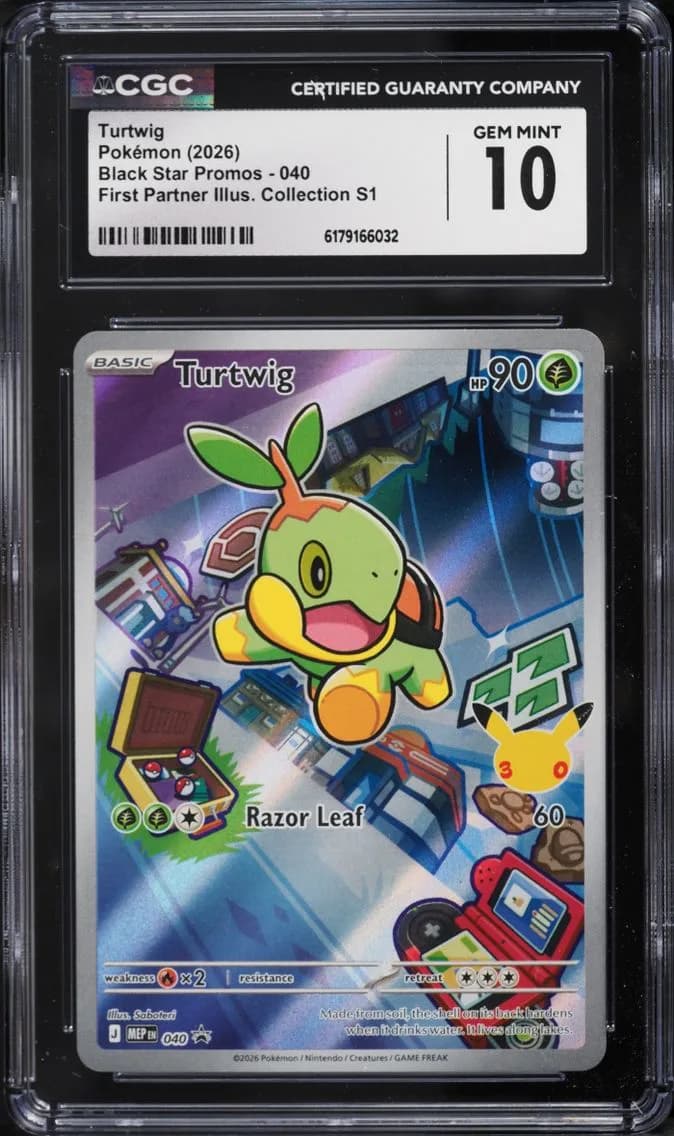 Turtwig, Black Star Promos - Mega Evolution MEP EN, CGC 10