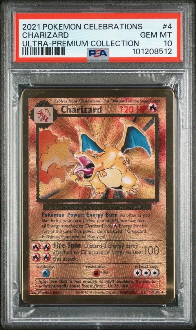 Charizard, Celebrations Ultra-Premium Collection, PSA 10